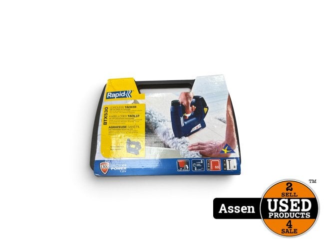 Rapid BTX530 Battery Tacker | Gebruikt | 1 Maand Garantie, Rapid, Zo goed als nieuw, Support@rapid.com, Rapid Electronics, 1-2 London Road,
Saffron Walden, Essex, CB11 4BL
United Kingdom