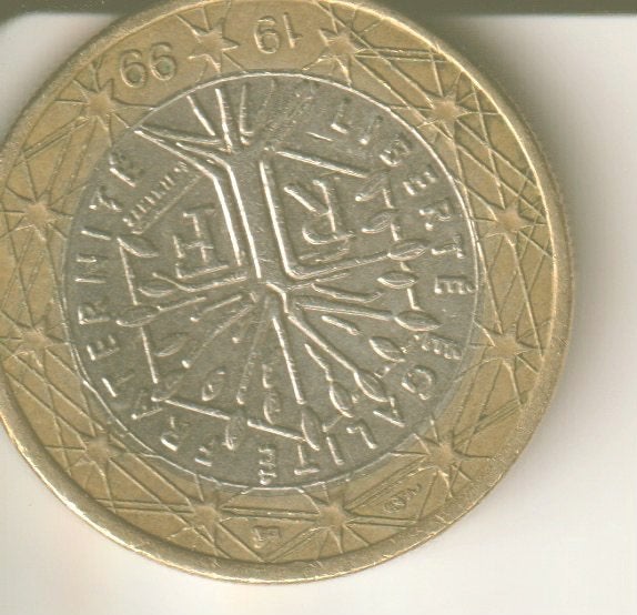 1 euro 1999 frankrijk, Verzenden, Frankrijk, 2 euro