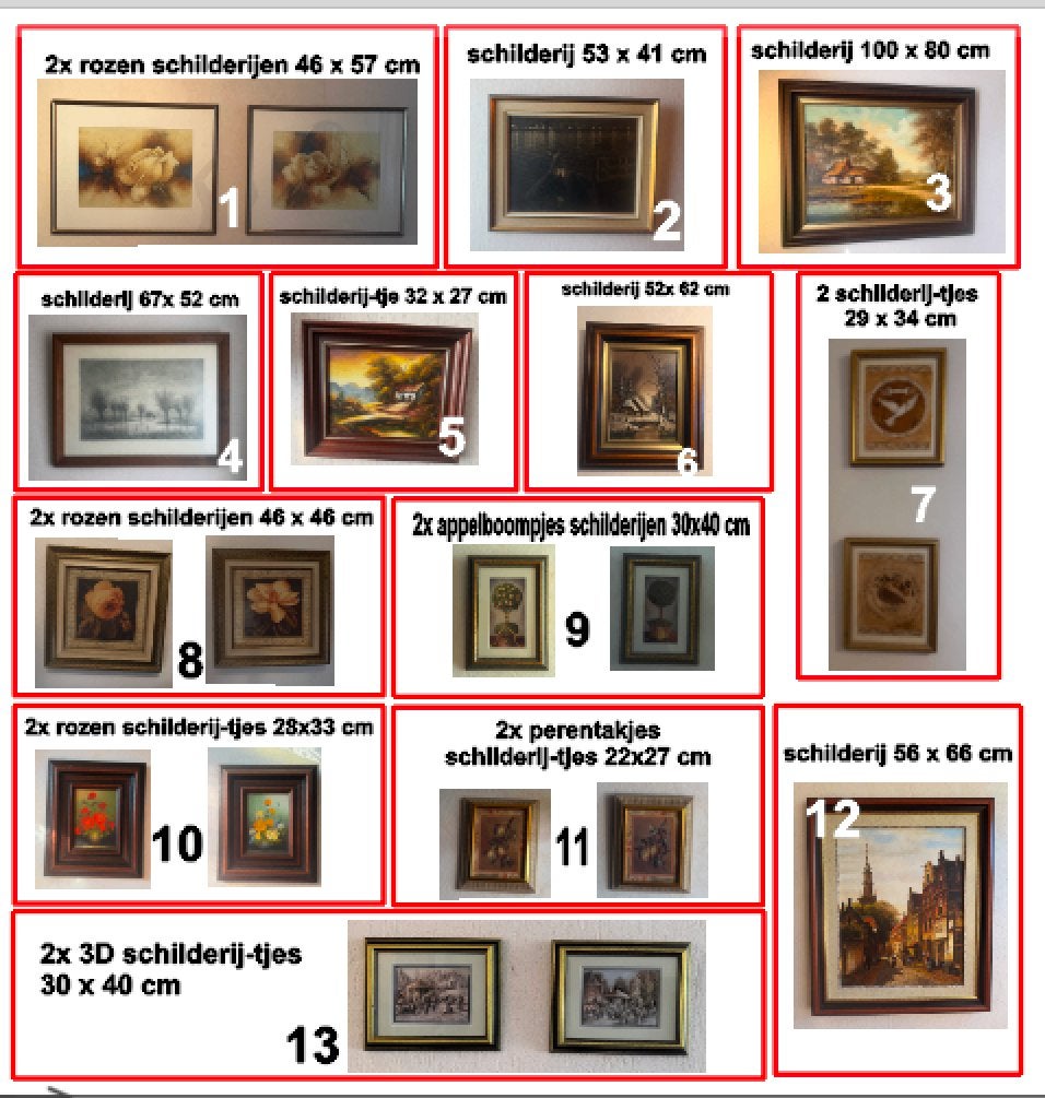 diverse schilderijen, Ophalen, Klassiek, Bijzondere lijst