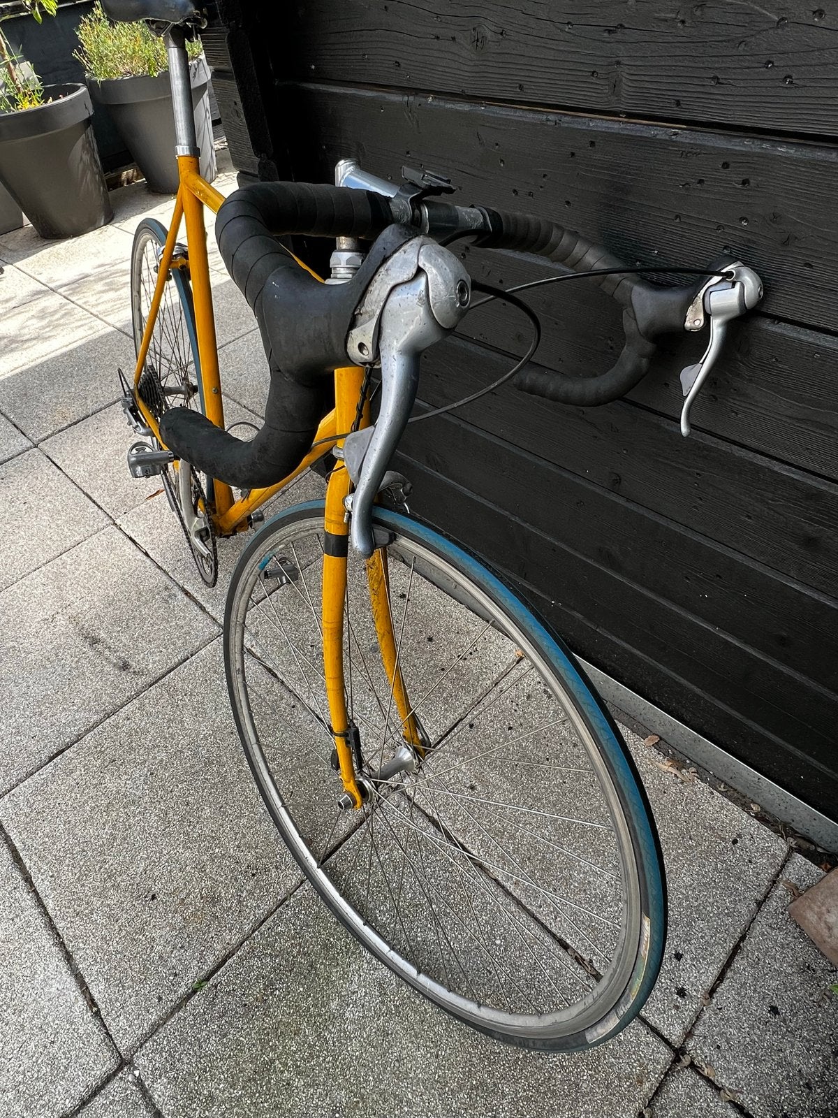 Retro gele racefiets - goed bod gevraagd!, Fietsen en Brommers, Overige merken, Gebruikt, Staal, Ophalen of Verzenden