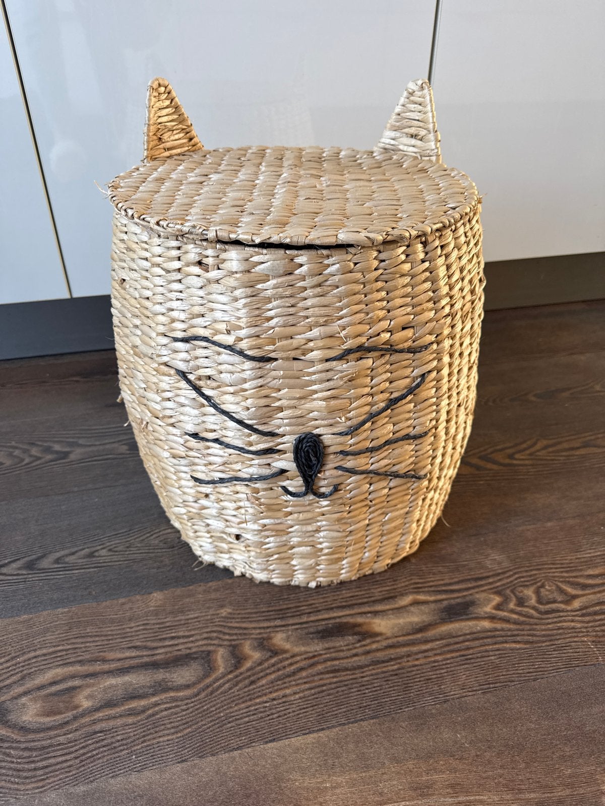 Leuke grote rieten kattenmand met deksel -   nieuw, Ophalen, Beige, Natuurlijk materiaal, Landelijk