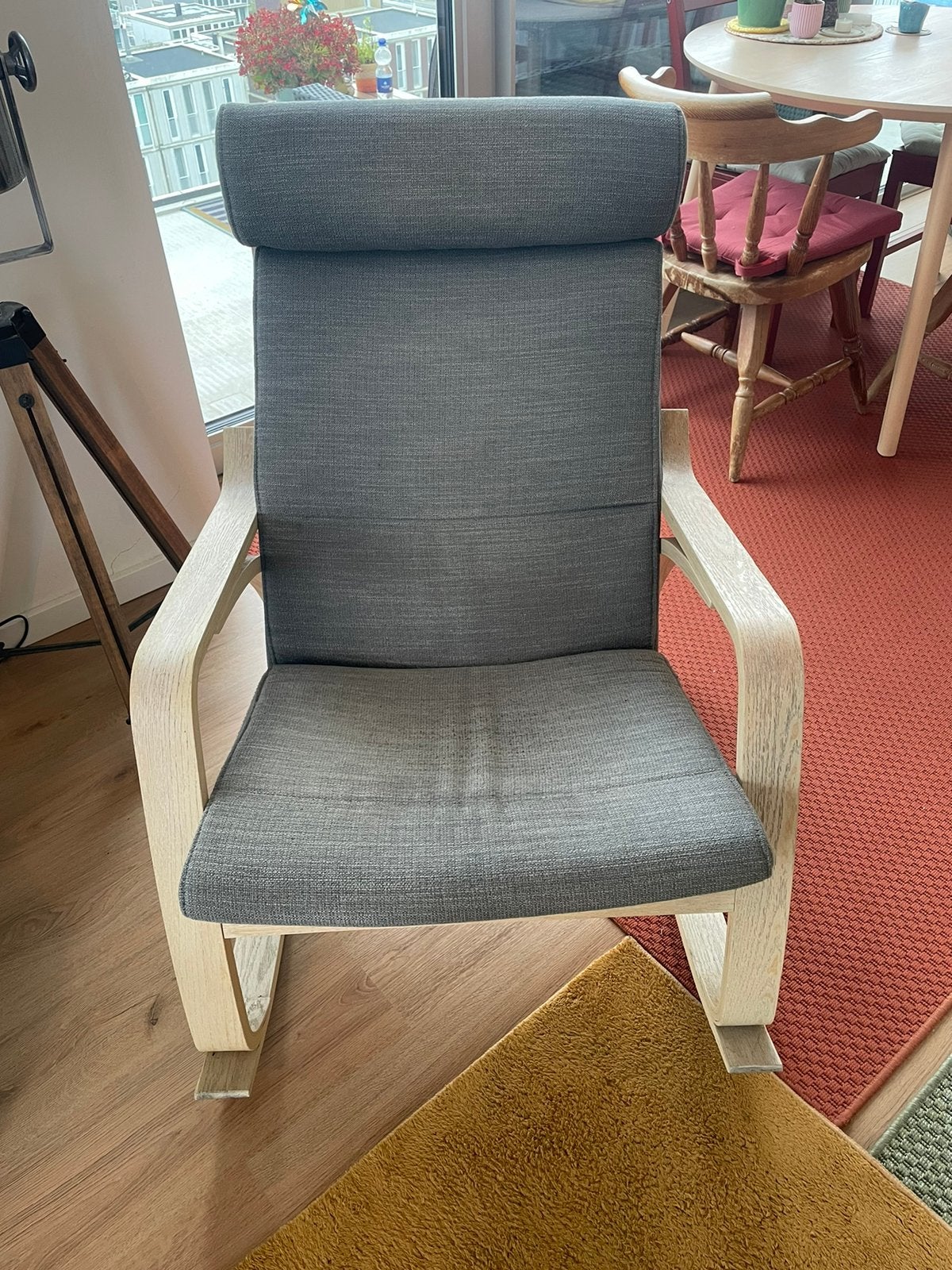 Ikea POÄNG Schommelstoel / Rocking-chair, Ophalen, Gebruikt, Hout, Eén