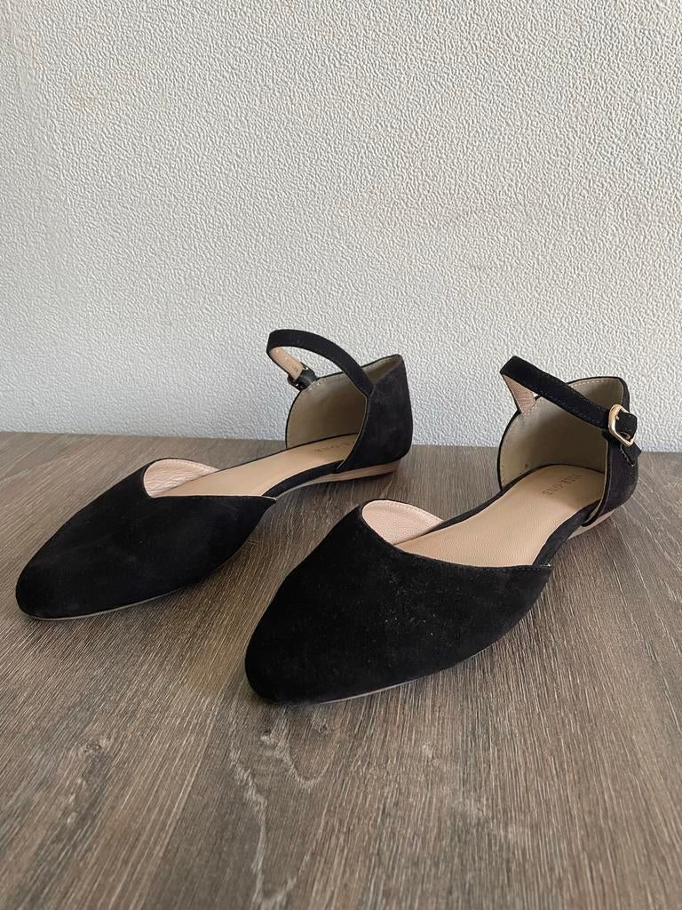 Zwarte suède ballerina's Pier One - Maat 37 - Nieuw, Kleding | Dames, Schoenen, Ophalen of Verzenden, Nieuw, Zwart, Ballerina's