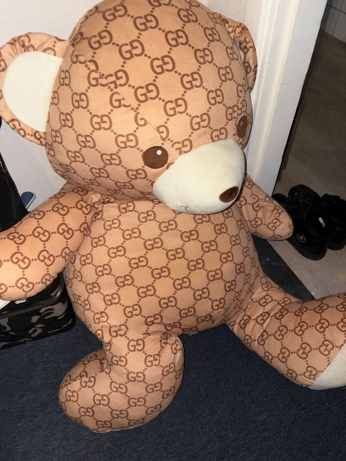 Grote Gucci Beer - 1.40m staand, 1m zittend, Gebruikt, Overige merken, Beer, Ophalen of Verzenden