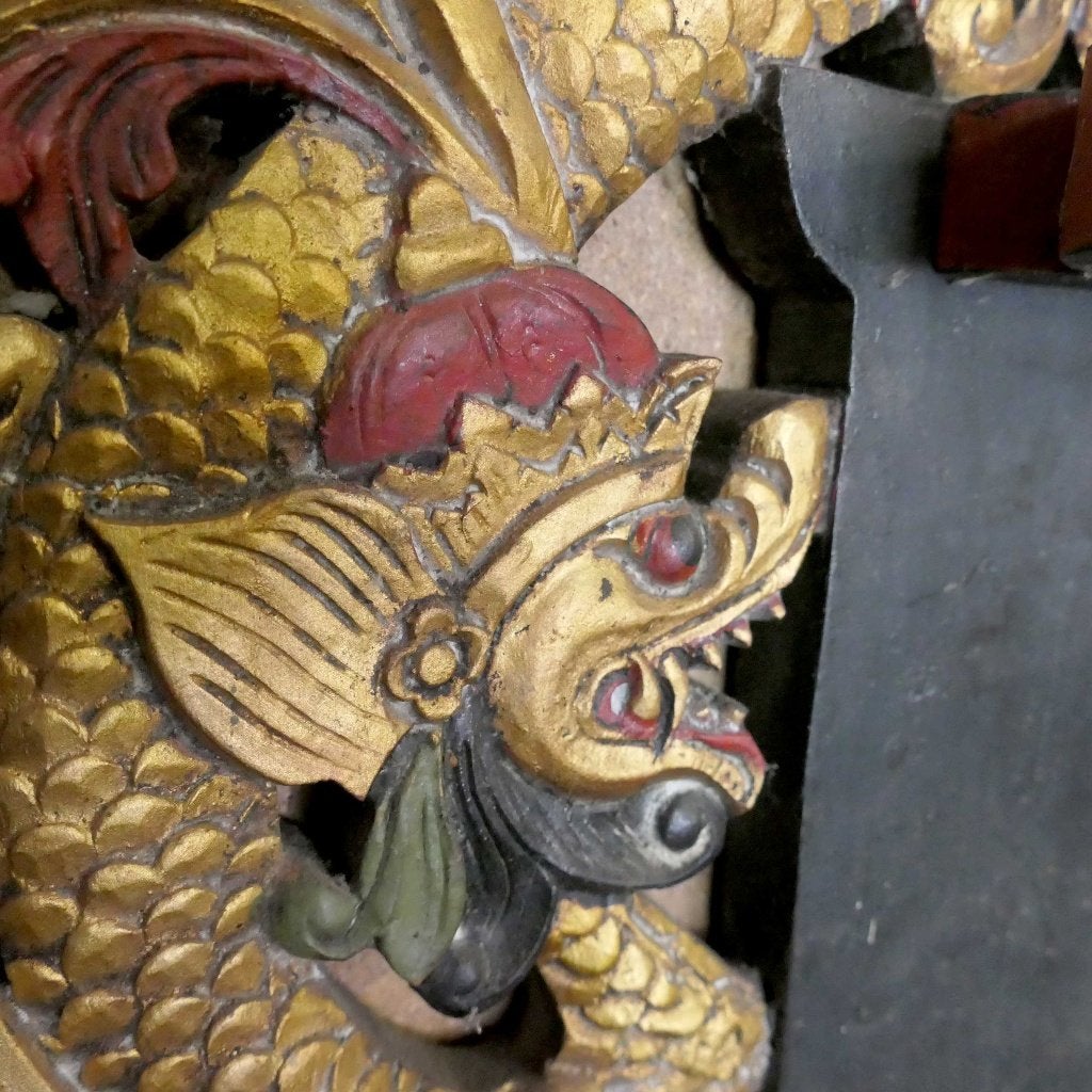 Blawong Gunungan met Naga's Keris houder Kris bord BZ1 draak, Ophalen of Verzenden
