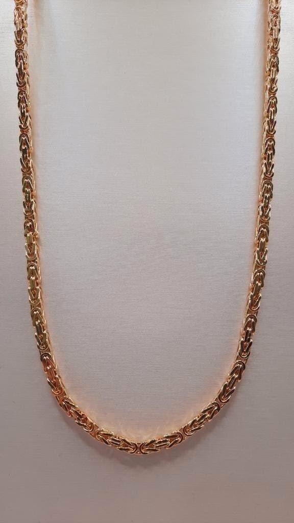 gouden Koningsketting 14kt, Sieraden, Tassen en Uiterlijk, Kettingen, Www.bredajuwelier.nl, Nieuw, Ophalen of Verzenden, Www.bredajuwelier.nl