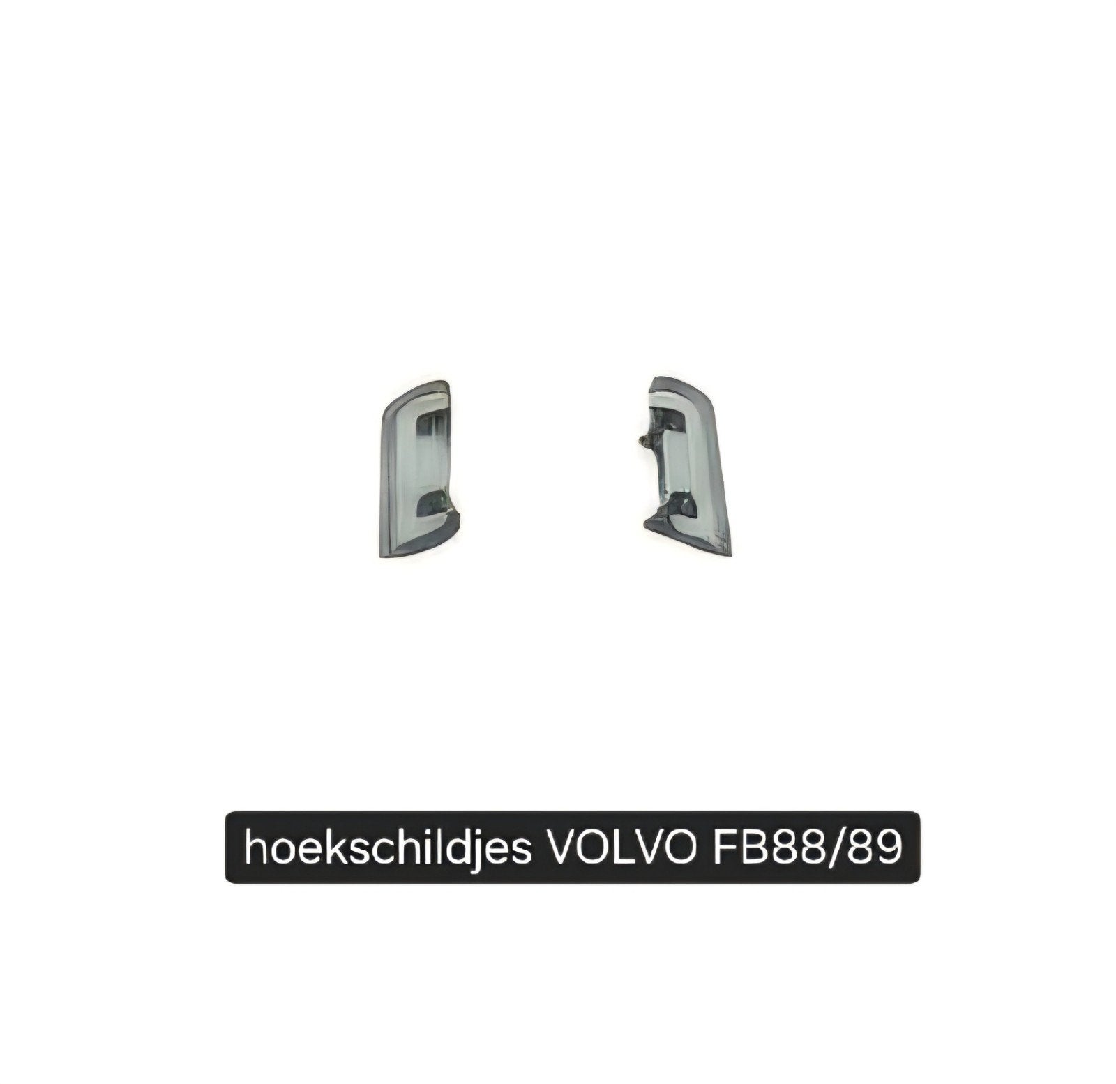Hoekschildjes chroom VOLVO FB88/89, Ophalen of Verzenden, Nieuw, Bus of Vrachtwagen, Tekno