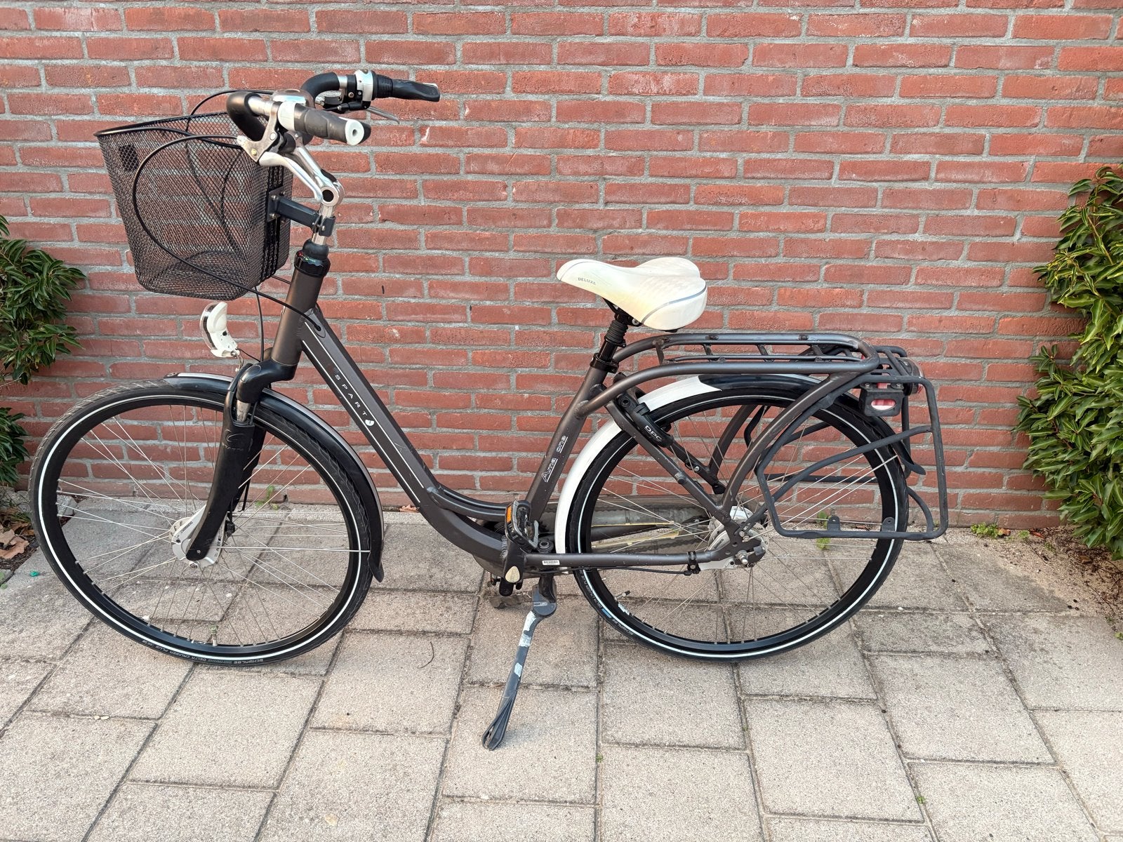 Sparta Amazone mamafiets - Donkergrijs metallic, Fietsen en Brommers, Ophalen, Mandje, Sparta, Gebruikt