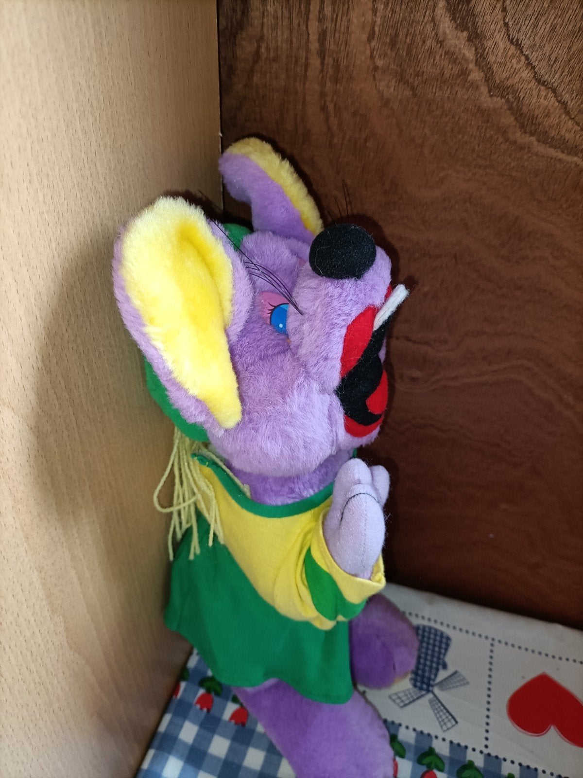 Maaslander kaas paarse muis knuffel 38 cm groot, Ophalen of Verzenden, Zo goed als nieuw, Overige typen