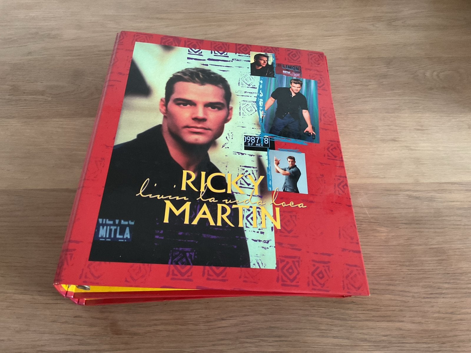 3 Ricky Martin ringband miltimappen., Ophalen of Verzenden, Zo goed als nieuw