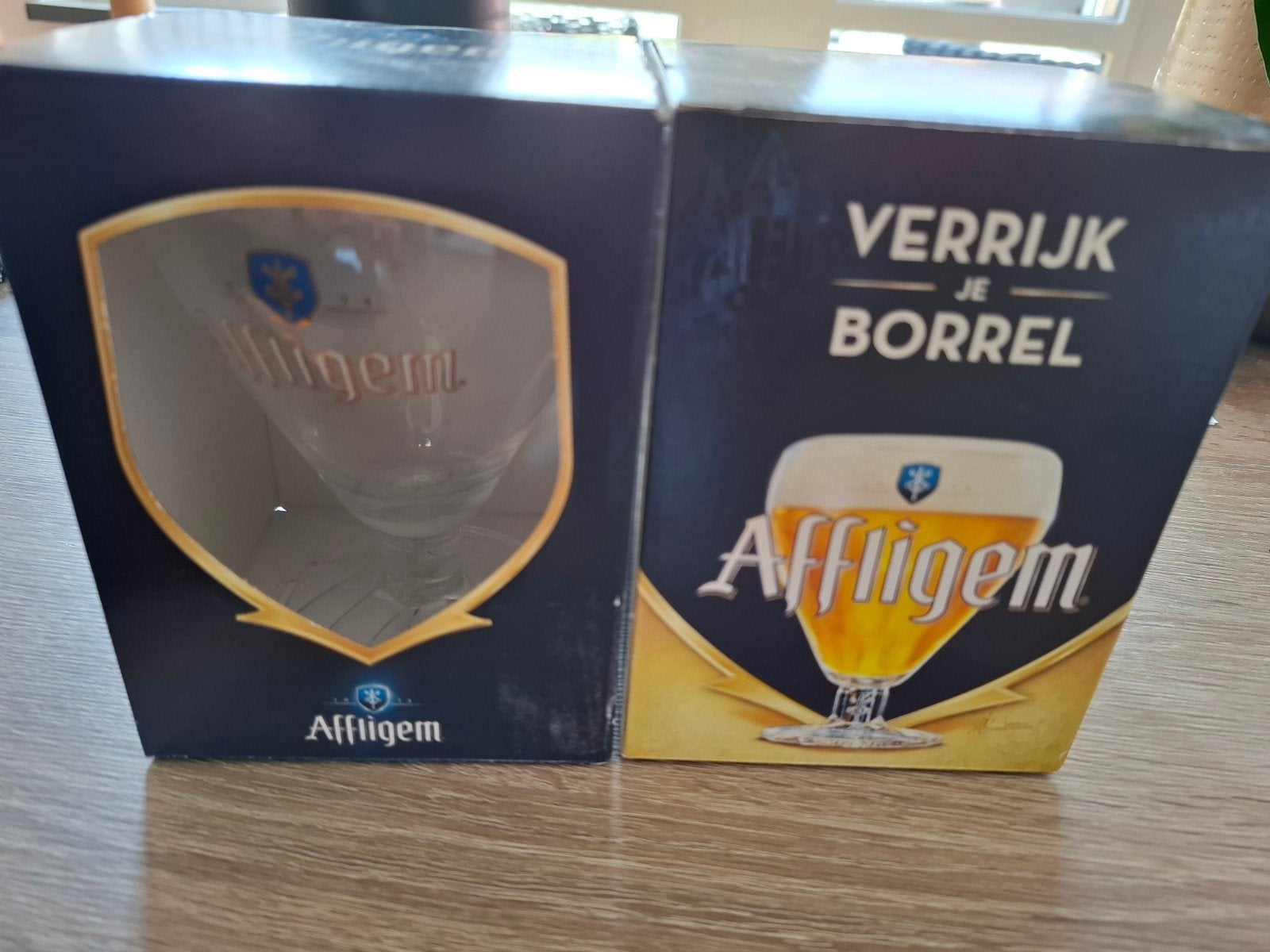 2 originele Affligem glazen, Ophalen, Nieuw, Bierglas