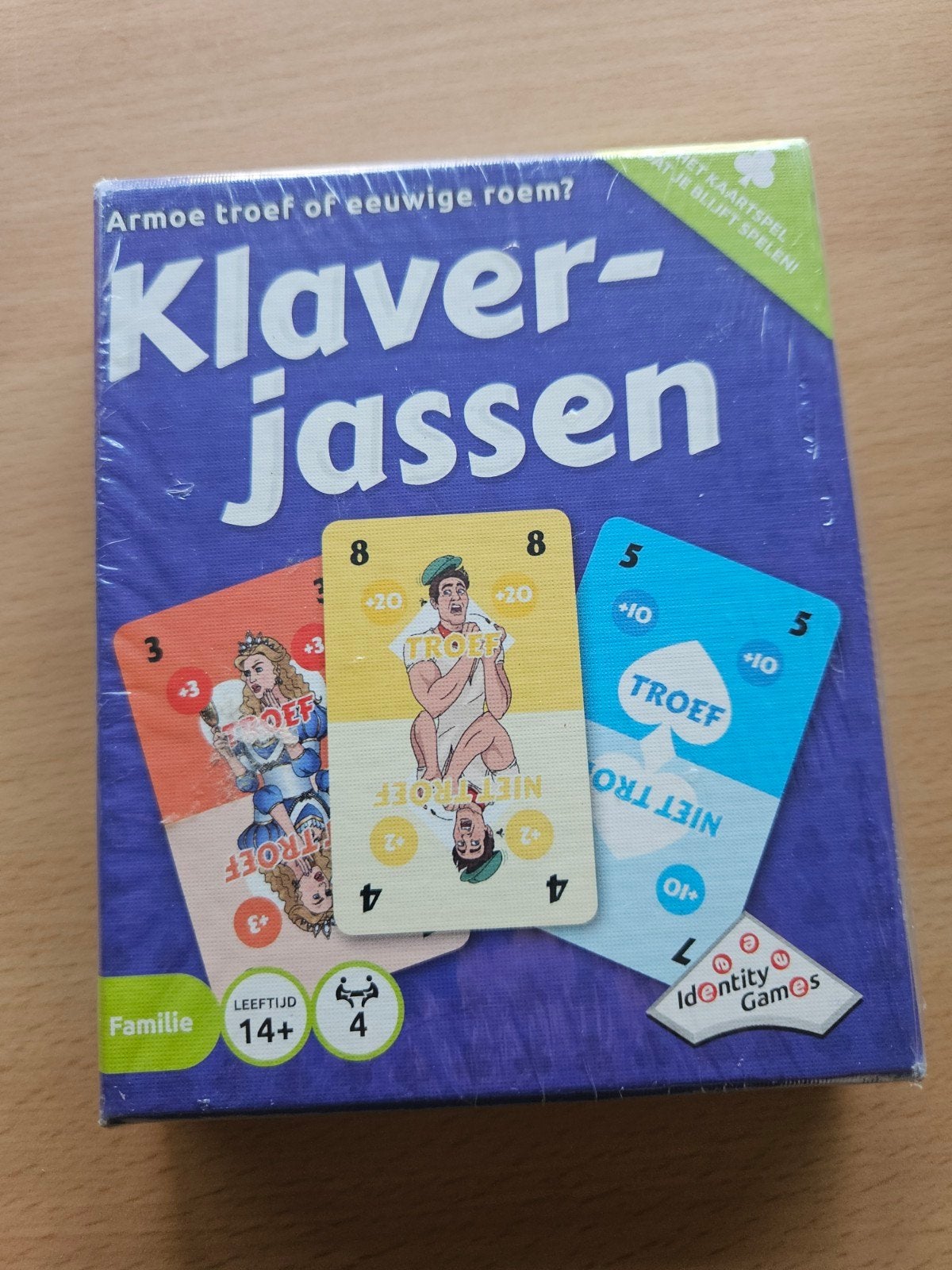 Klaverjassen Kaartspel - Nieuw in verpakking, Drie of vier spelers, Ophalen of Verzenden, Nieuw, Identity Games