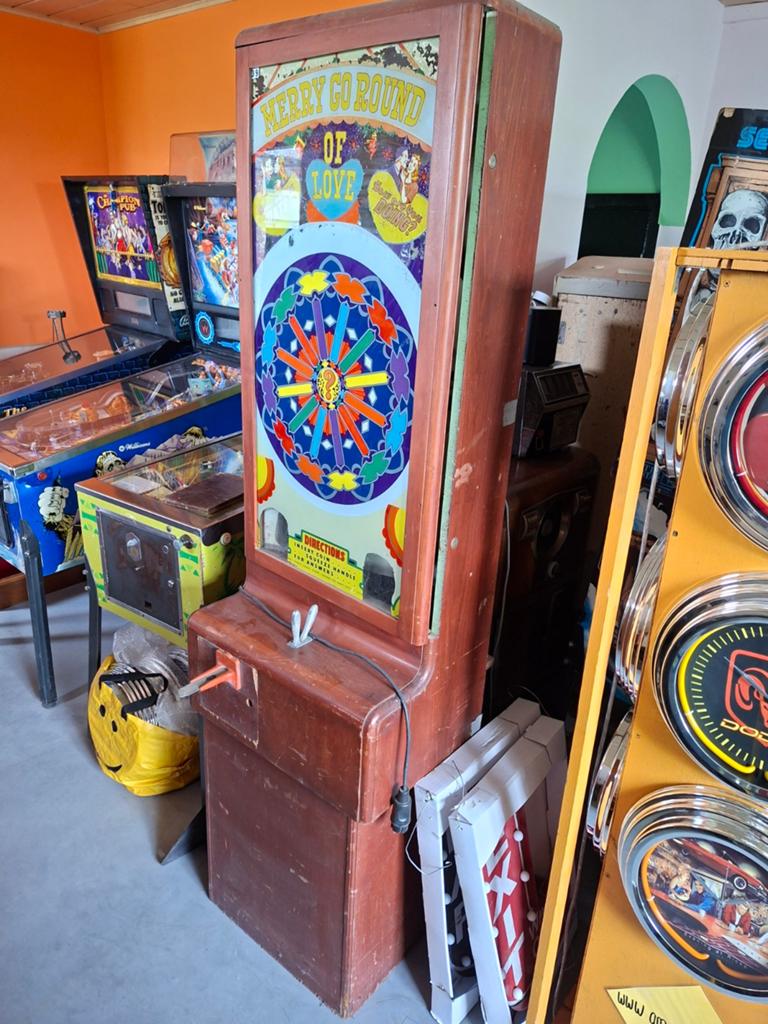 Vintage Waarzegautomaat 'Merry Go Round of Love', Verzamelen, Ophalen of Verzenden, Gebruikt