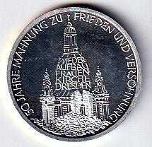 10  mark  1995  Duitsland. km. 185  unc/proof., Ophalen of Verzenden, Duitsland, Losse munt, Zilver