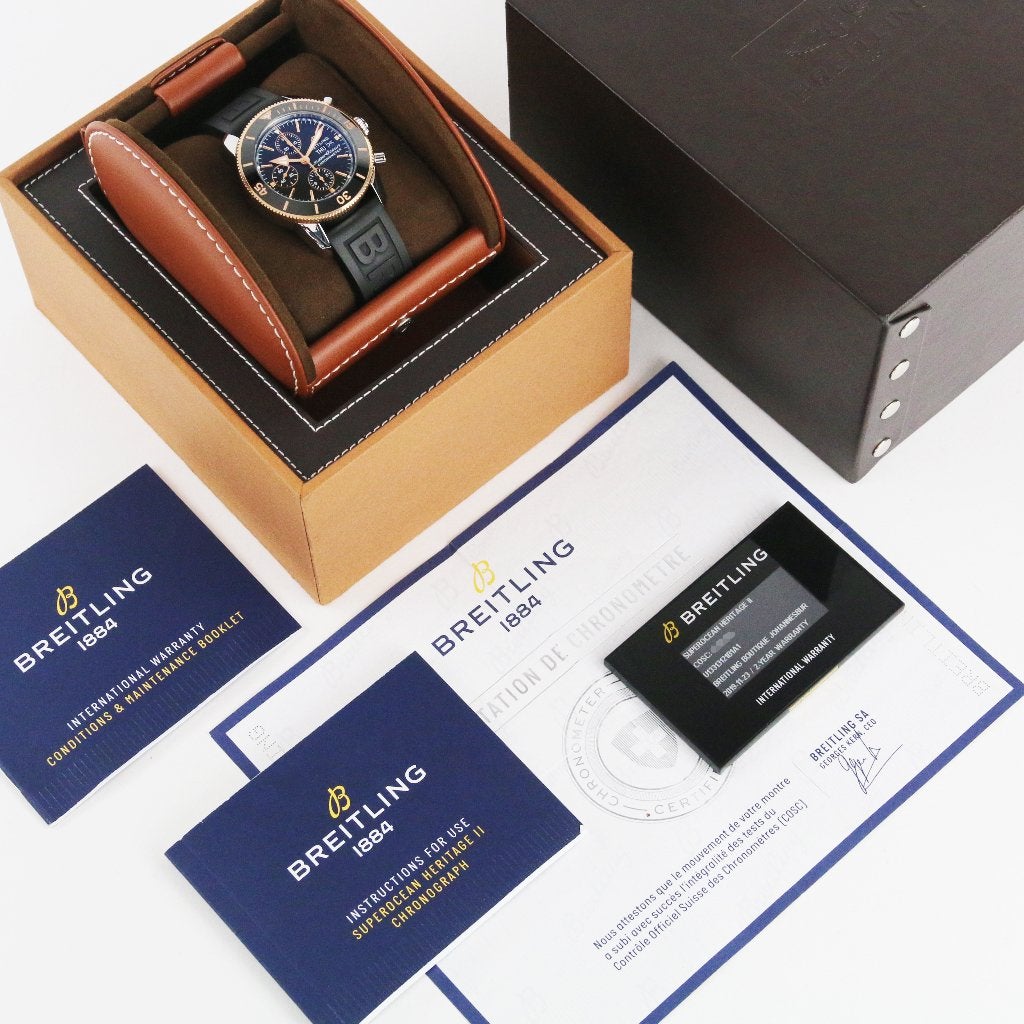 Breitling Superocean Heritage II Chrono 44 (Zeer goed/ 2019), Staal, Breitling, Polshorloge, Kunststof