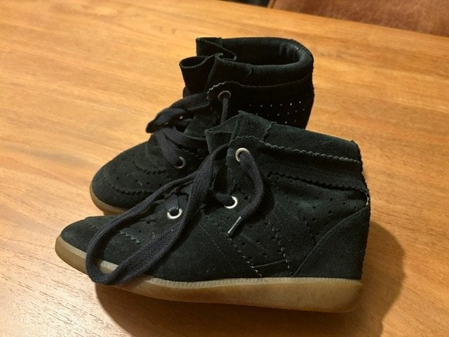 ISABEL MARANT, ZGAN, ZWART, MT 37, NU 150,00, Kleding | Dames, Isabel Marant, Zwart, Ophalen of Verzenden, Sneakers of Gympen