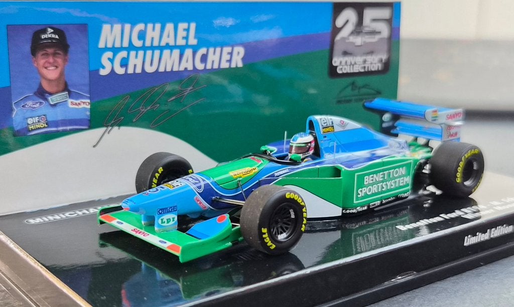 Minichamps Benetton B194 Michael Schumacher 1:43 Monaco 1994, Ophalen of Verzenden, Nieuw, Auto, MiniChamps