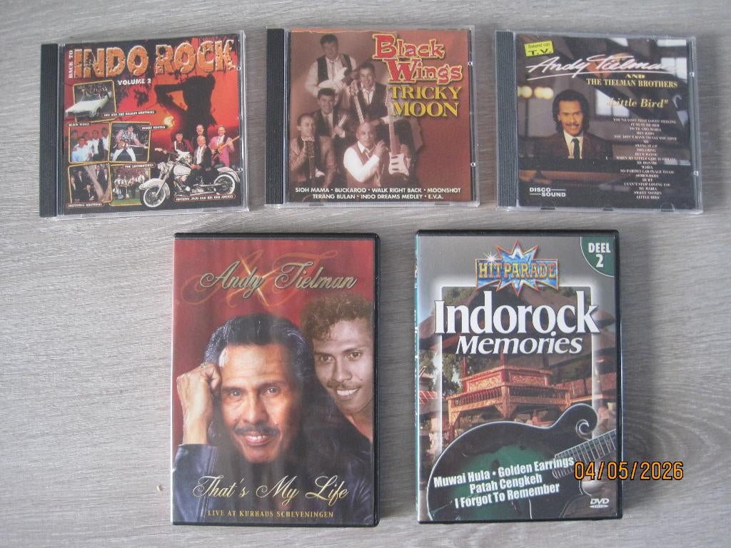 Indorock  -  Andy Tielman e.v.a., Cd's en Dvd's, Ophalen of Verzenden, Gebruikt, Poprock