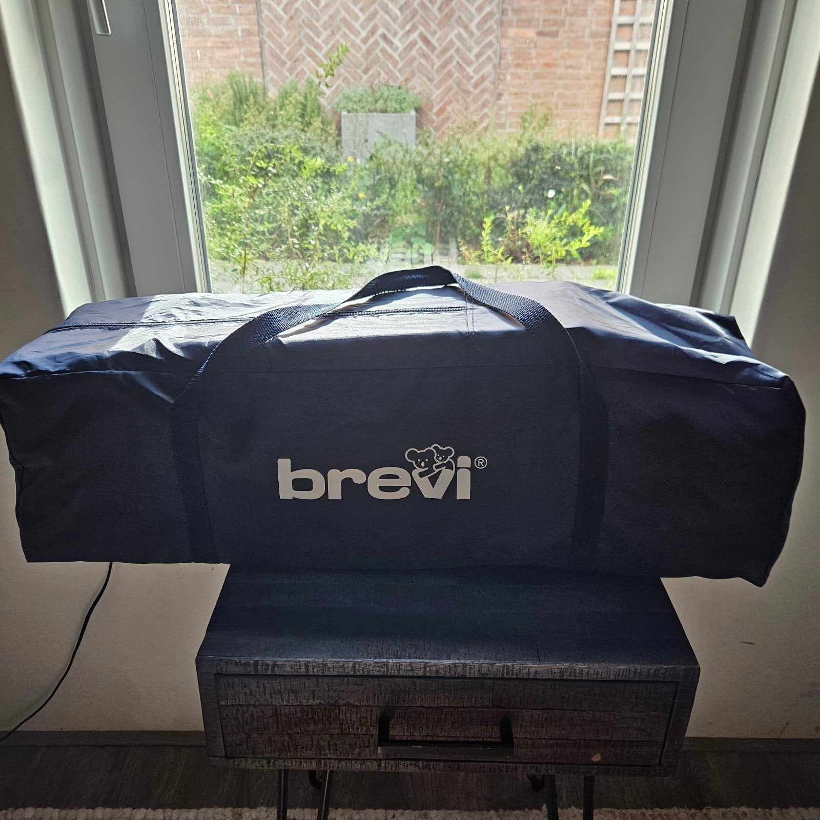 Nog nieuw Brevi campingbedje met extra matrasje., Ophalen, Zo goed als nieuw, Reisbedje