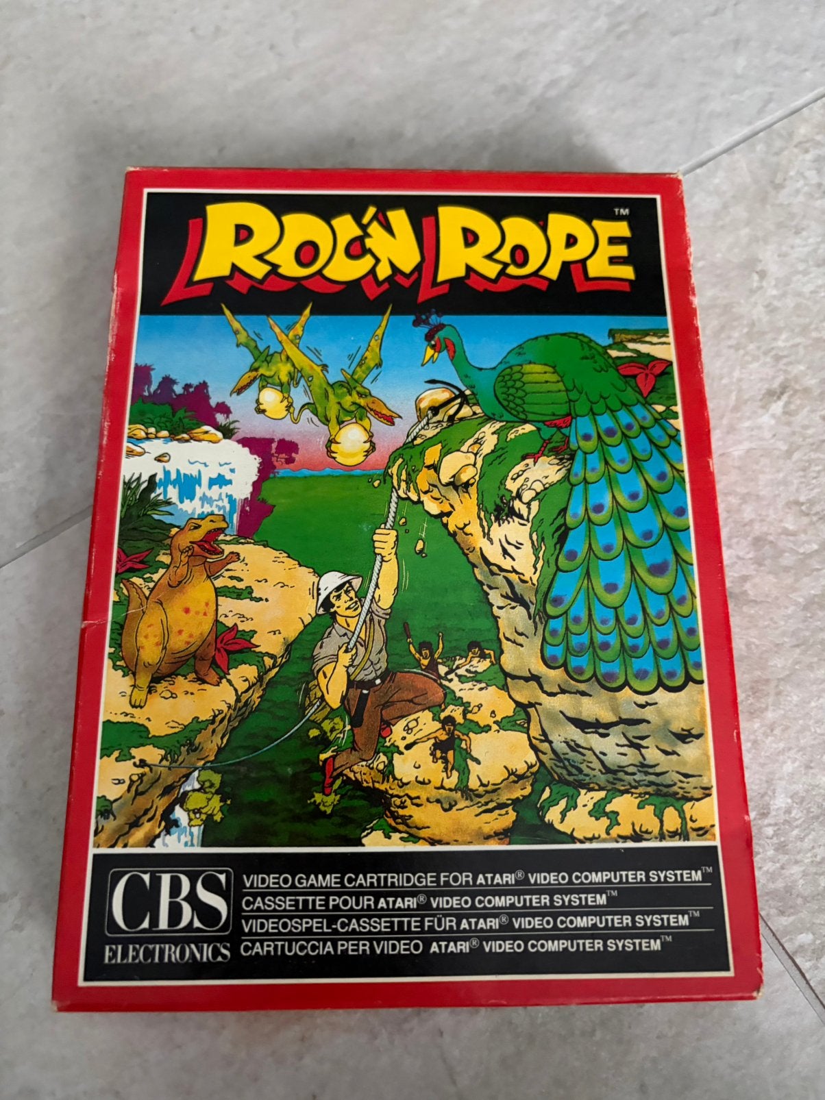 Atari 2600 Roc'n Rope, compleet met originele doos, Spelcomputers en Games, Avontuur en Actie, Gebruikt, 1 speler, Ophalen of Verzenden