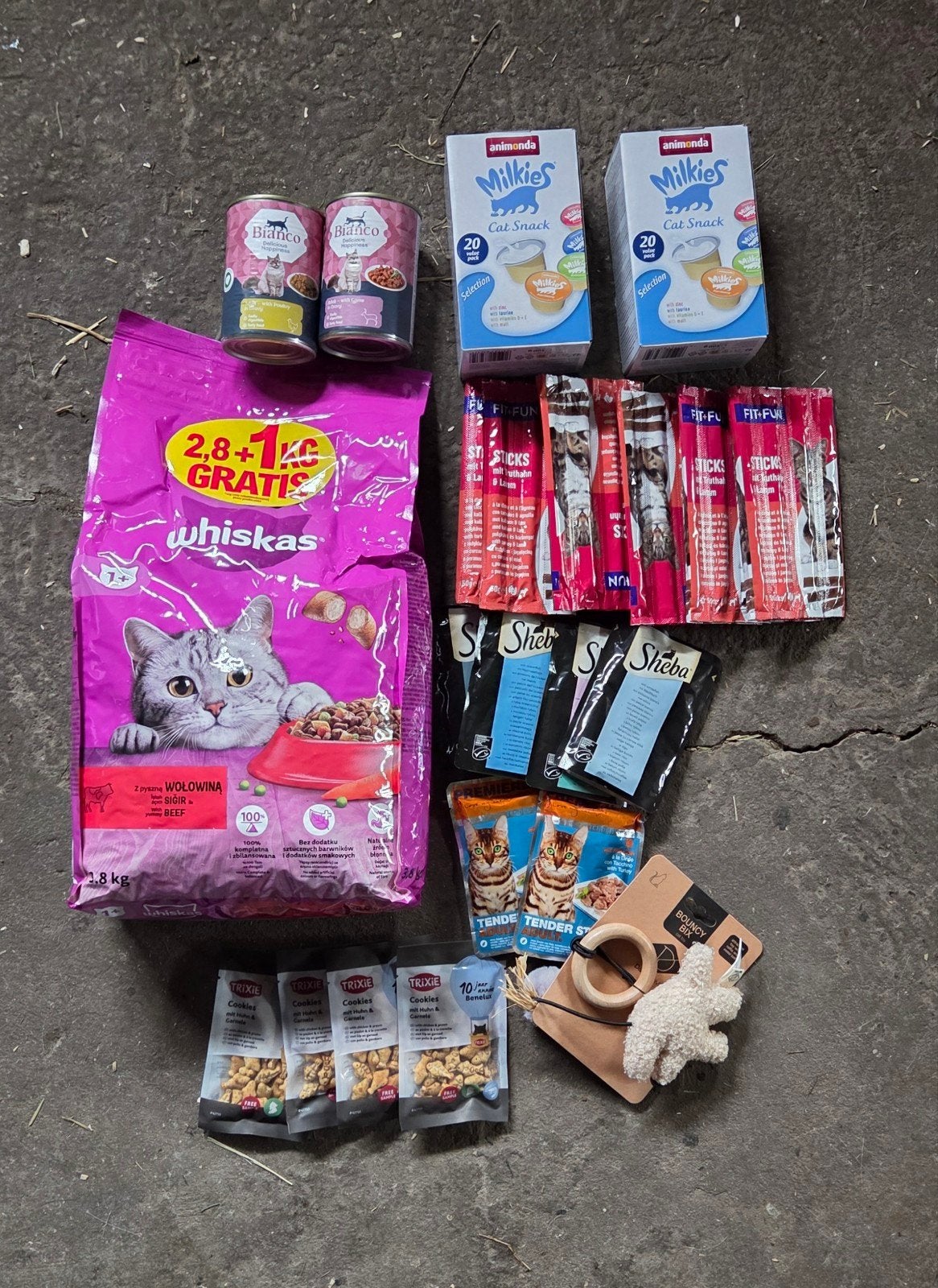 Kattenvoer pakket, Ophalen, Kat