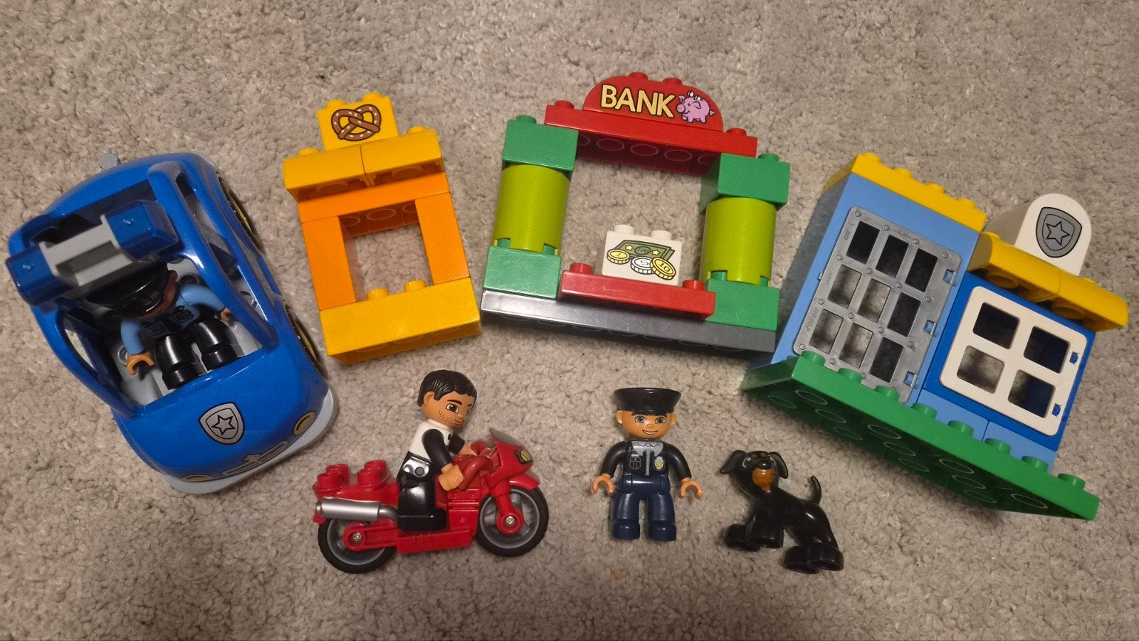 Duplo politie set, Inclusief extra onderdelen, Ophalen of Verzenden, Zo goed als nieuw, Duplo