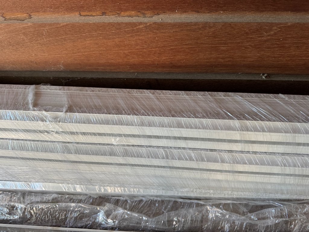 15 lange afgelakte plinten RAL 9010, Ophalen, Nieuw, Mdf, 250 cm of meer