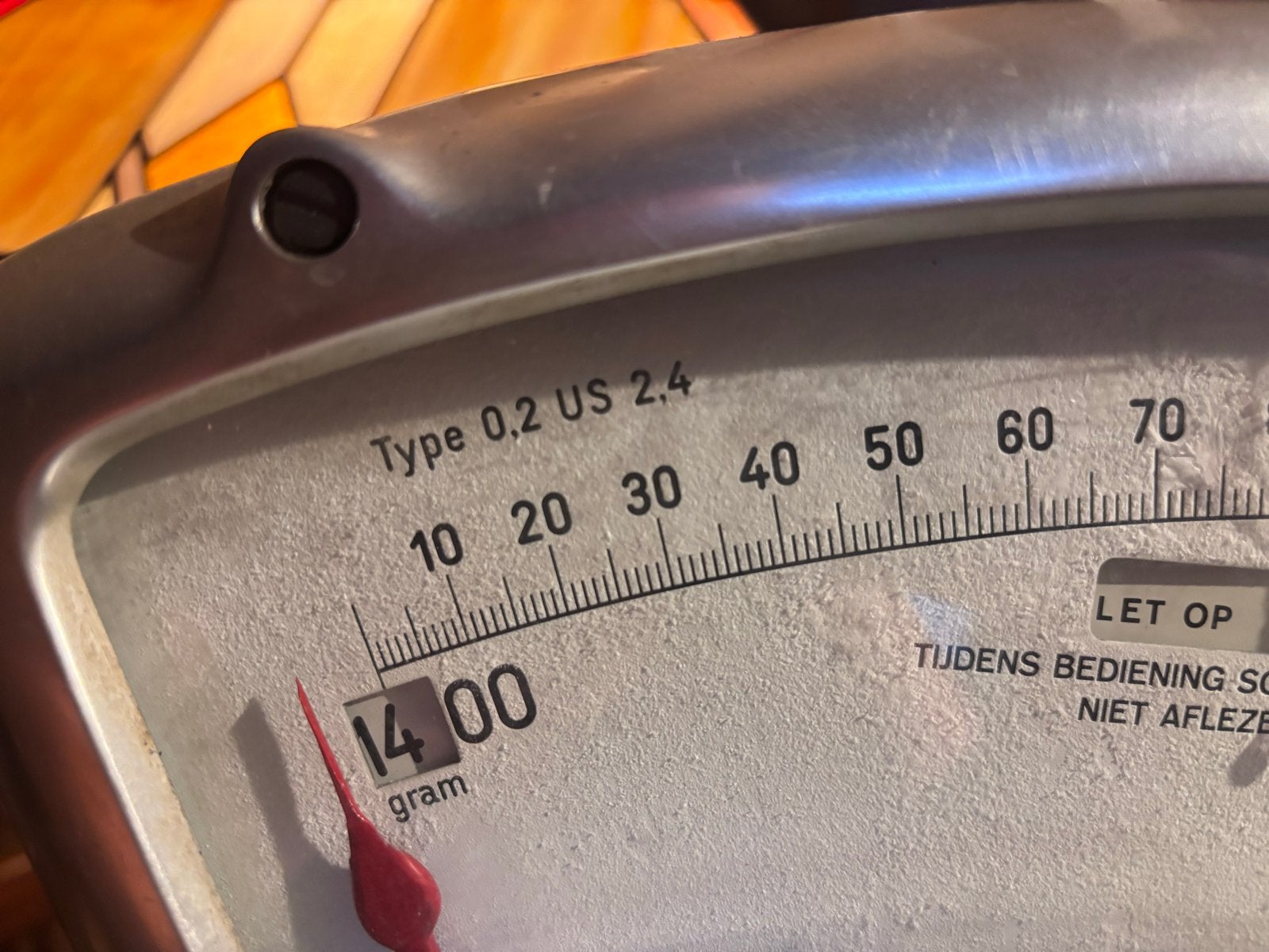 Vintage Bizerba Winkelweegschaal uit 1974 - Max 2.4 kg, Antiek en Kunst, Ophalen