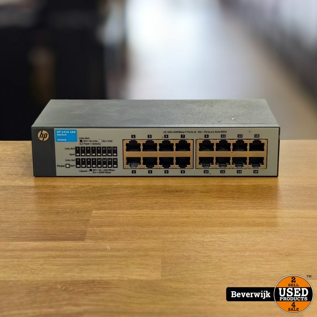 HP Switch 1410-16G Router Switch | Zwart - In Goede Staat, Computers en Software, Netwerk switches, HP, Gebruikt, Support@hp.com