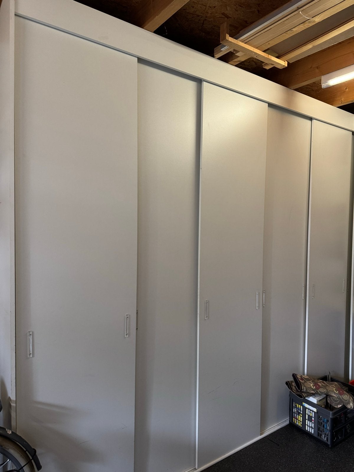 Grote kast met 6 schuifdeuren - 260 cm hoog, Huis en Inrichting, Kasten | Kledingkasten, Ophalen, Gebruikt, 200 cm of meer, Met deur(en)