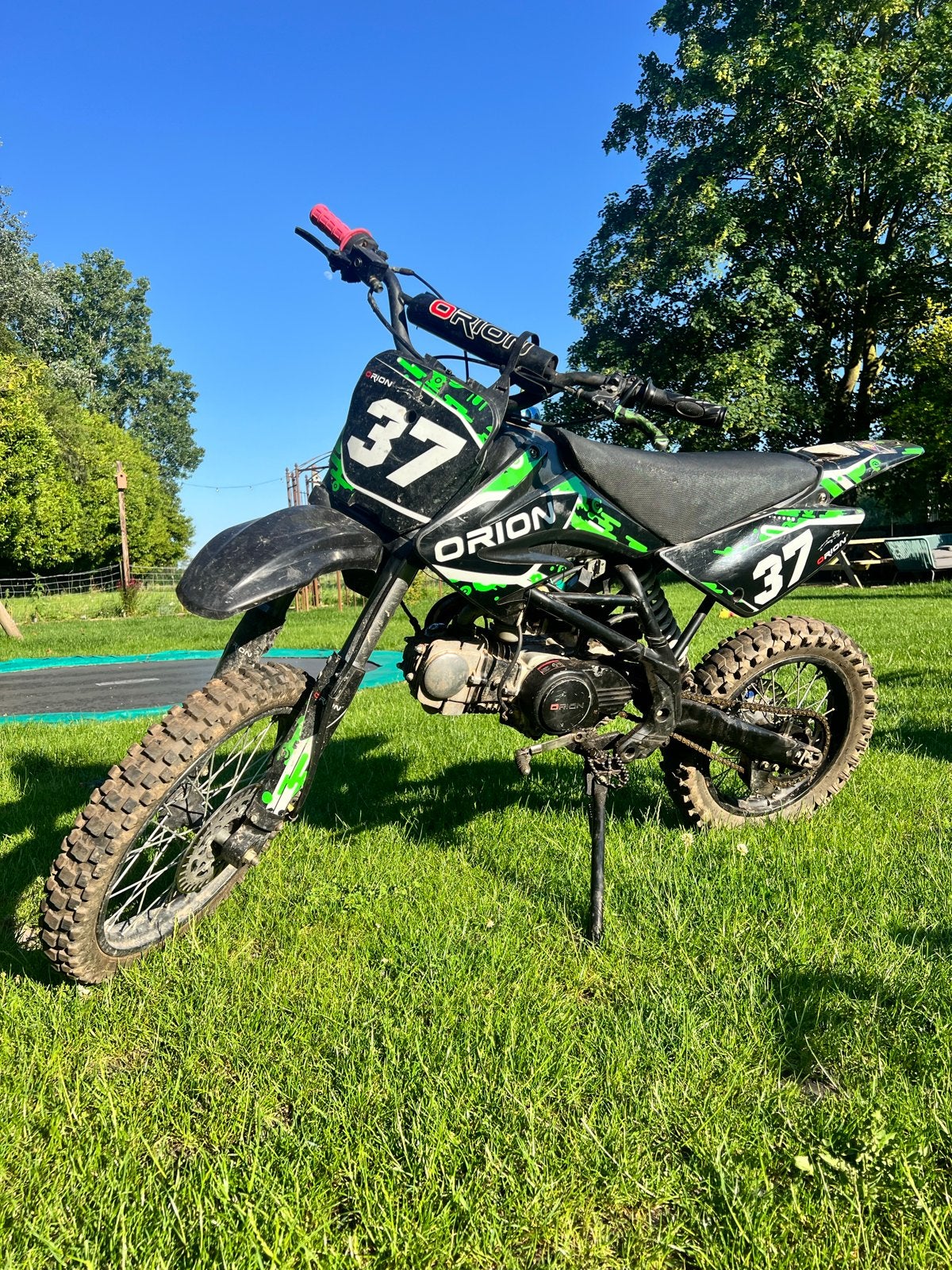 125cc Orion Pitbike hoog model met extra onderdelen blok, Ophalen, Gebruikt, Pitbike