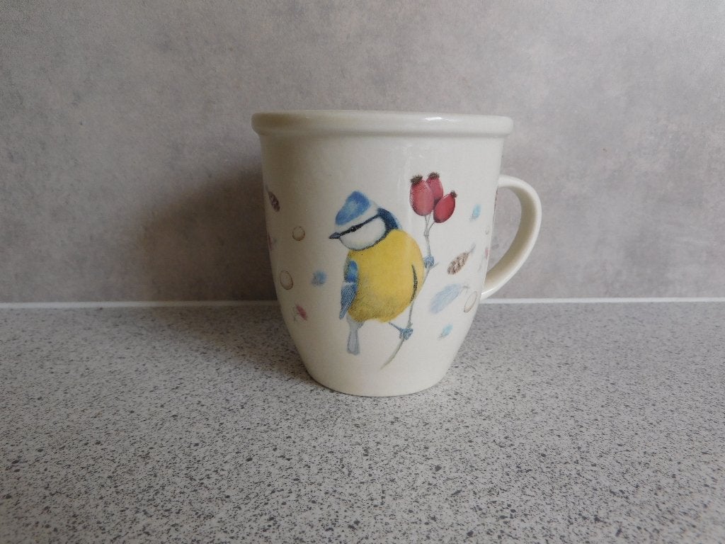 Mok Pimpelmees Vivara - 9,5x8,5 cm, Huis en Inrichting, Overige merken, Keramiek, Zo goed als nieuw, Overige stijlen
