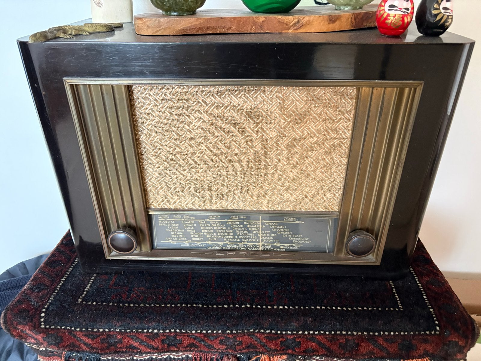 Vintage Erres Radio KY 195 - Klassieke buizenradio, Ophalen of Verzenden, Gebruikt, Radio