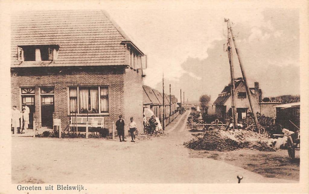 Groet uit Bleiswijk bij Zoetermeer, Verzamelen, Ansichtkaarten | Nederland, Verzenden, 1920 tot 1940, Gelopen, Zuid-Holland