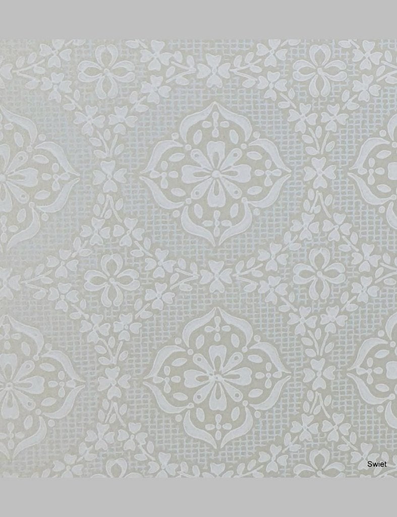 13965 Vintage keuken behang bloemen tegel pastel retro swiet, Huis en Inrichting, Ophalen of Verzenden, Wit