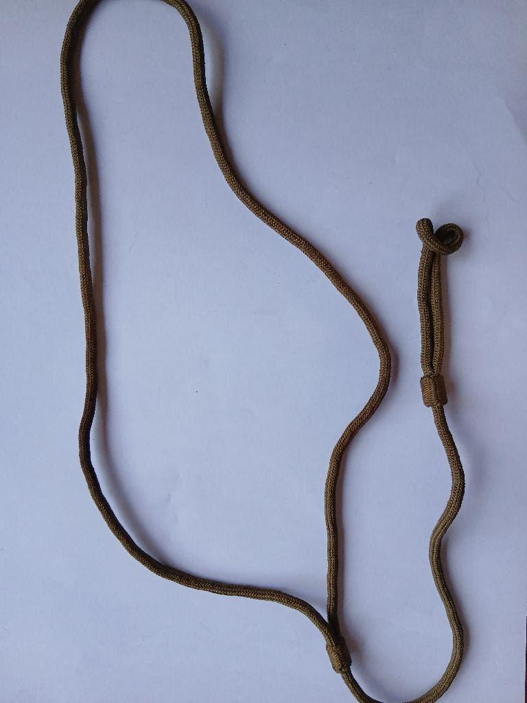 Oud Scouting fluitkoord groen/beige NPV jaren 60/70, Ophalen of Verzenden, Gebruikt