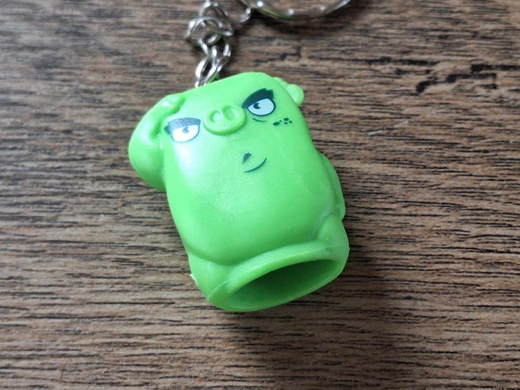 Sleutelhanger : Angry Birds : Pig !! 1, Info@keycharms.nl, Overige typen, Nieuw, Medemblik