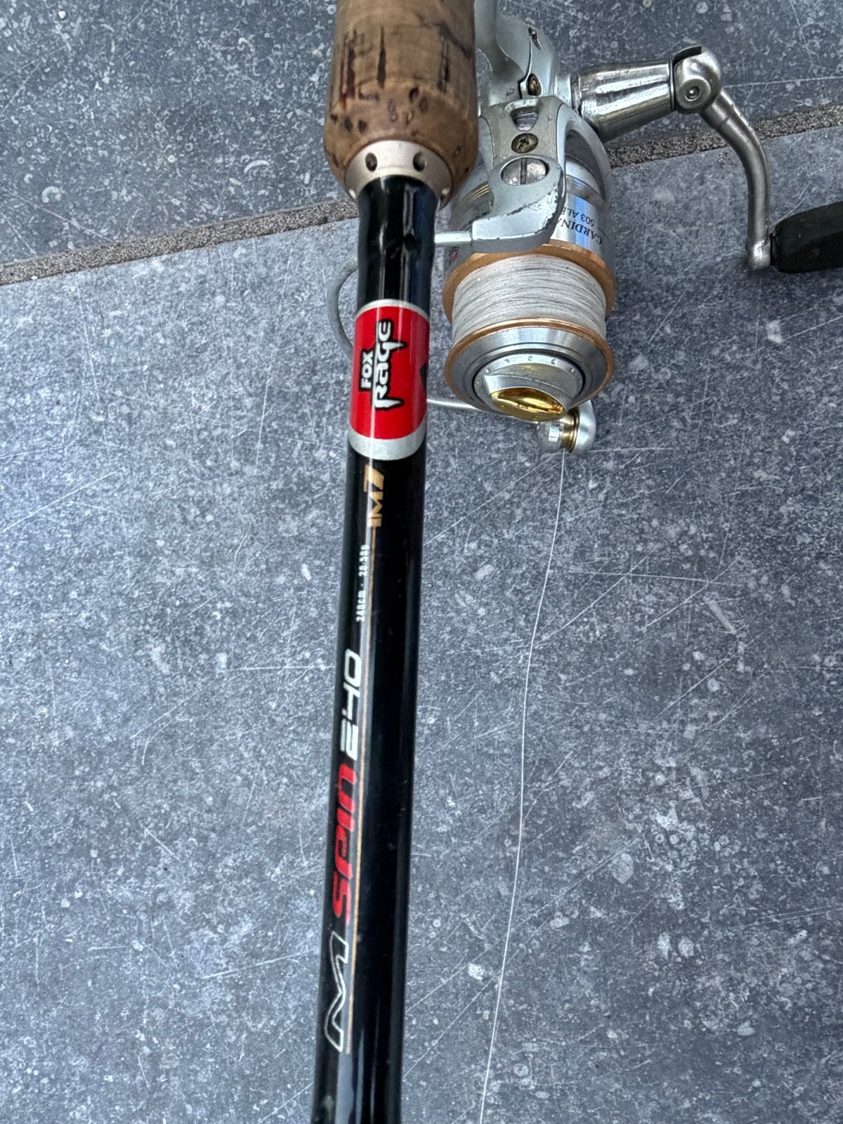 FOX Rage spinhengelset met Daiwa Cardinal molen, Ophalen, Gebruikt, Complete hengel