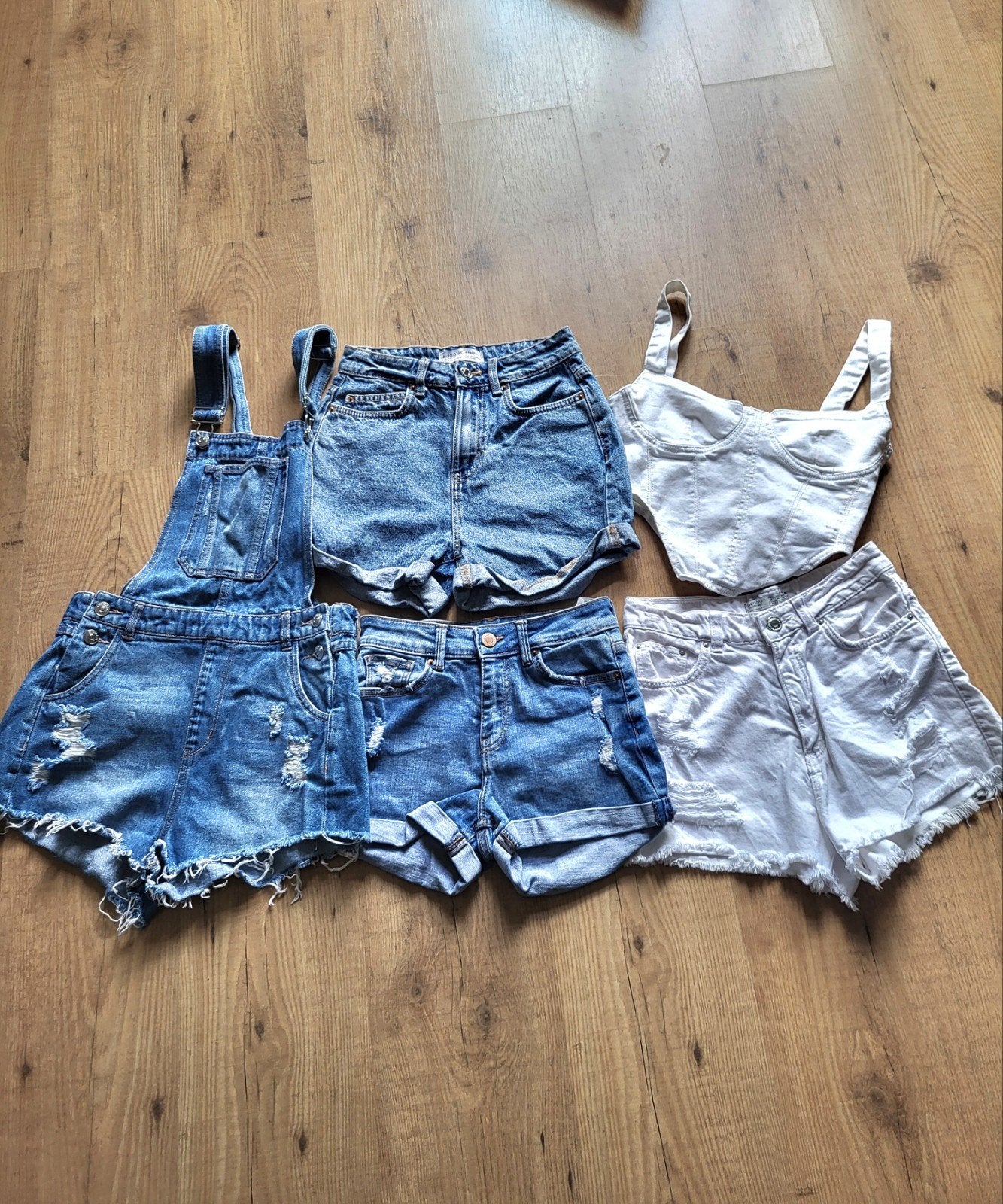 Zomer denim kledingpakket  Zara, Bershka, H&M Primark, Ophalen of Verzenden, Zo goed als nieuw, Maat 34 (XS) of kleiner