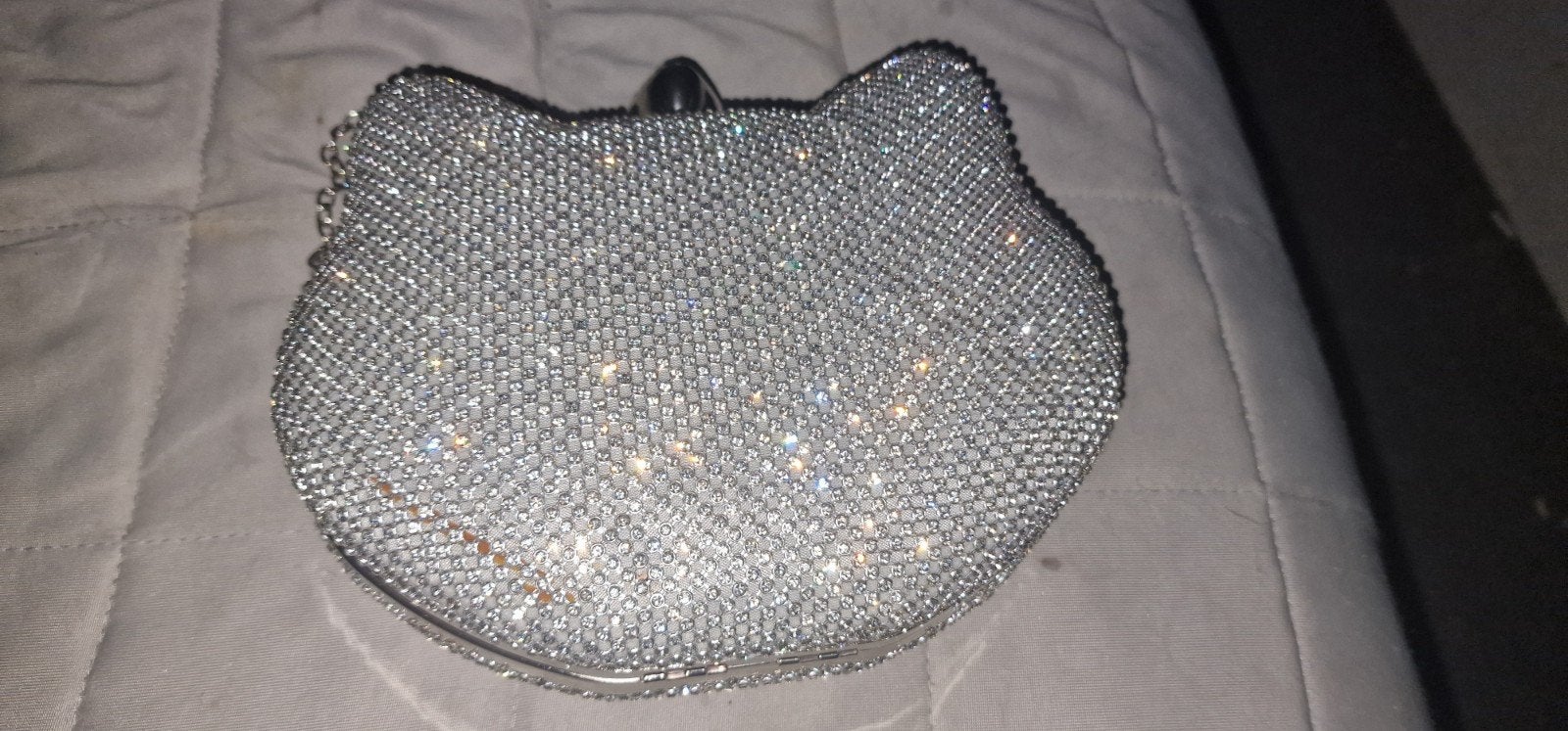 Schattig Katten Avondtasje met Nep Diamanten, Sieraden, Tassen en Uiterlijk, Tassen | Damestassen, Ophalen of Verzenden, Nieuw