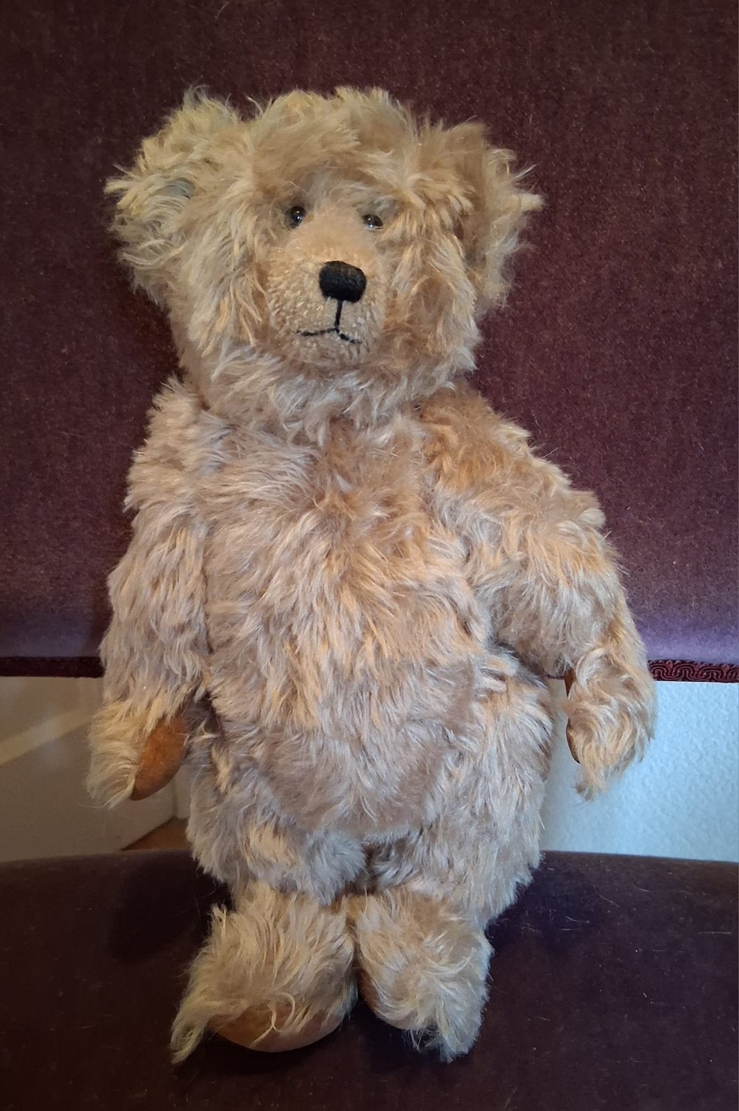 Mohair beer, Verzamelen, Beren en Cherished Teddies, Ophalen, Zo goed als nieuw, Stoffen beer, Overige merken