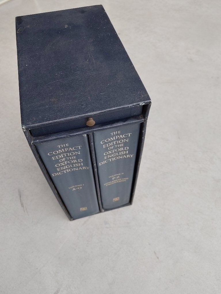 the compact edition of  the Oxford Englisch dictionary, Antiek en Kunst, Ophalen, Uitgever Oxford University Press