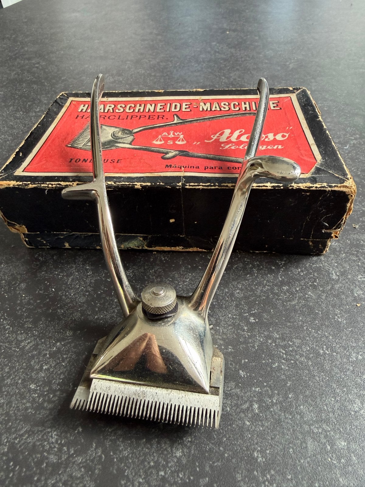 Vintage Haarschneide-Maschine / Tondeuse Alcoso Solingen, Ophalen of Verzenden