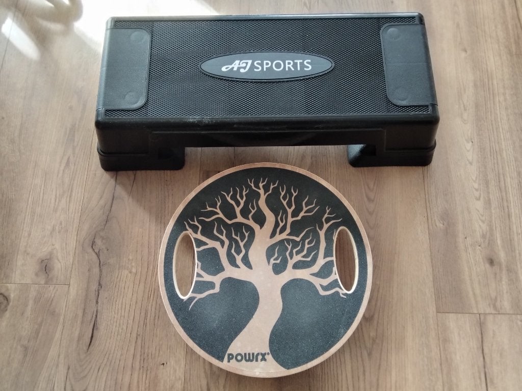 te koop: aerobic step en balansbord, Sport en Fitness, Ophalen, Zo goed als nieuw, Stepbank