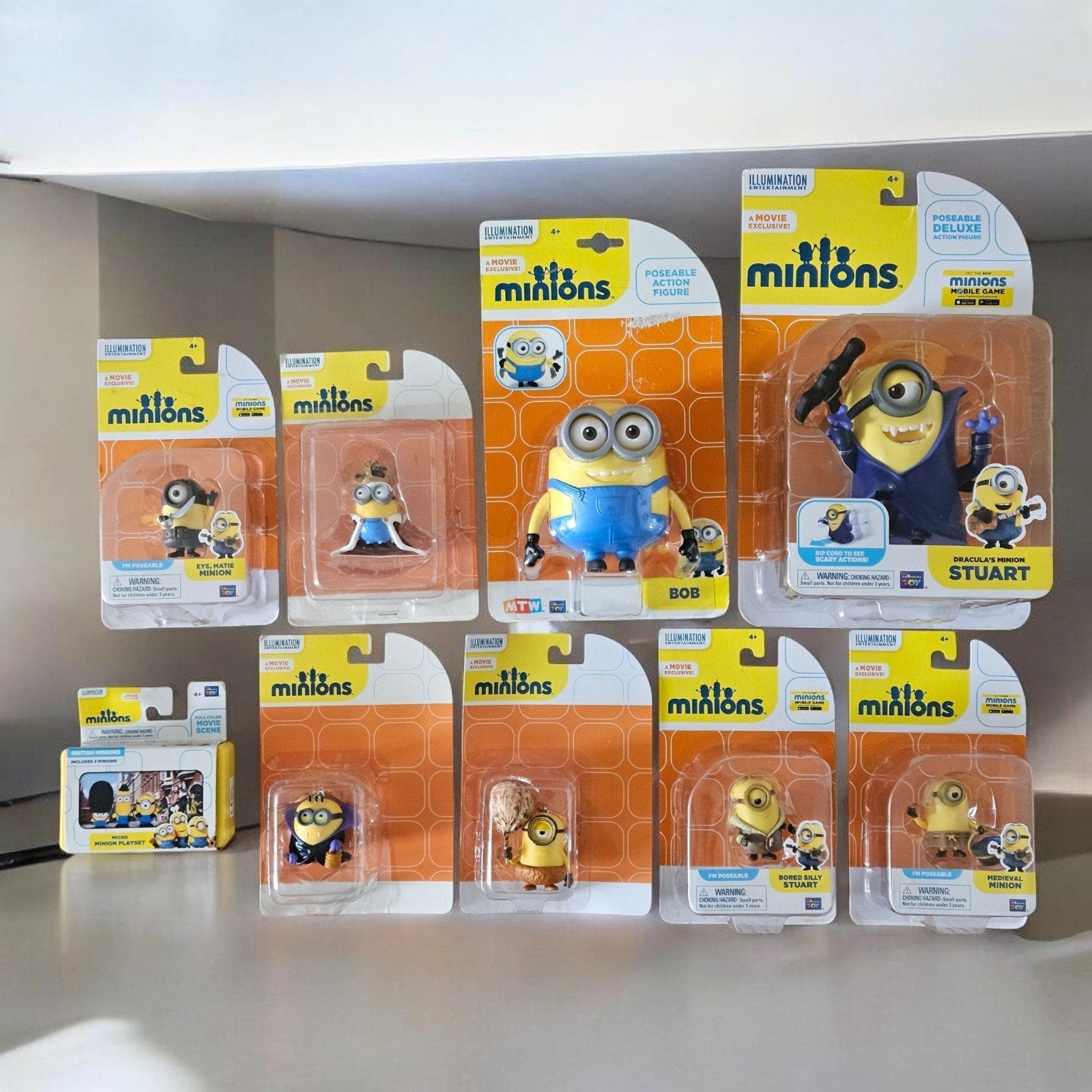 Unieke collectie van 9 nieuwe Minions figuren in verpakking, Ophalen of Verzenden, Nieuw