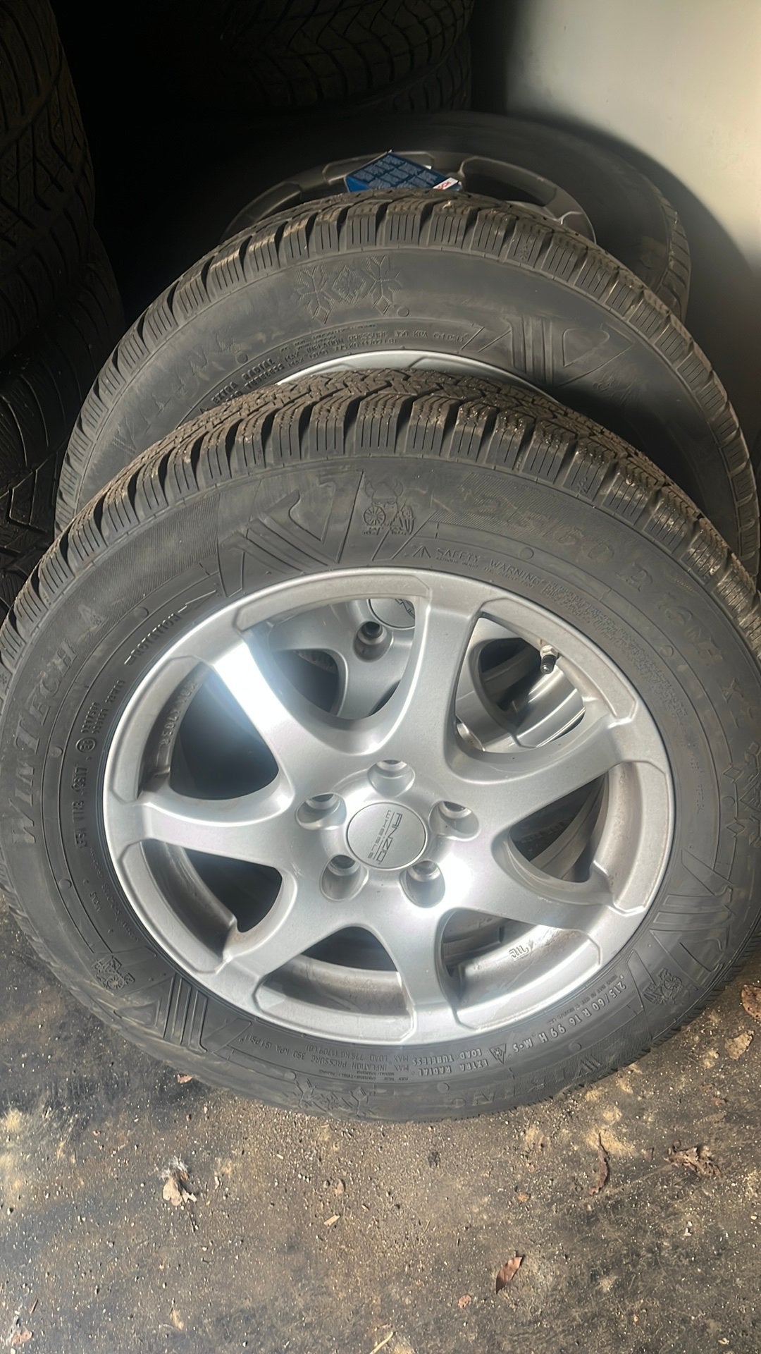 Winterwielen vitara, Ophalen