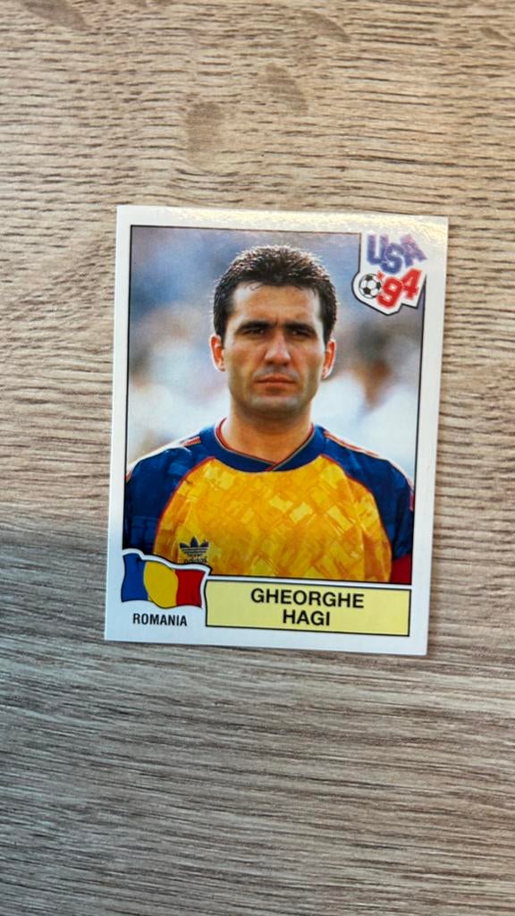 Panini USA 94 plaatje Hagi WK 94, Verzamelen, Verzenden, Gebruikt, Buitenlandse clubs, Poster, Plaatje of Sticker