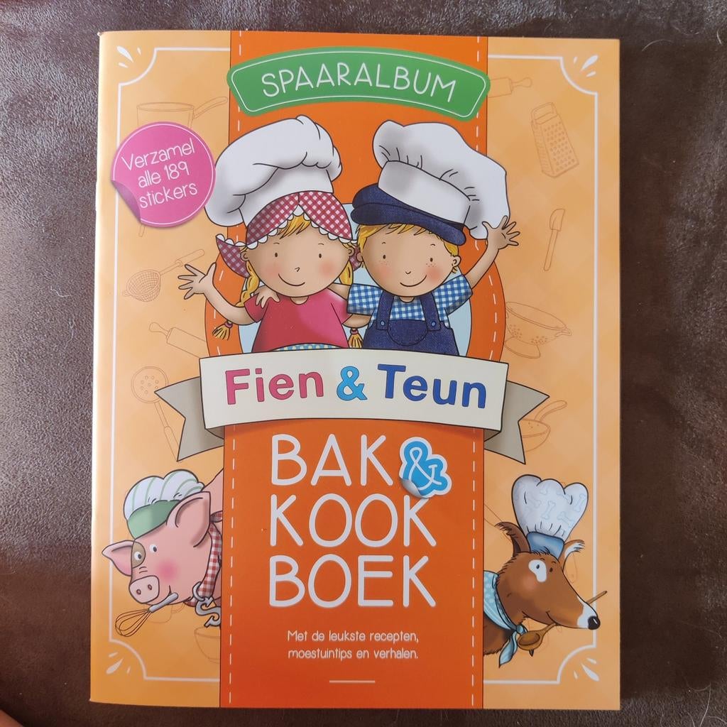 Spaar album Fien & Teun Bak & Kookboek. Nieuw !, Verzamelen, Supermarktacties, Ophalen of Verzenden