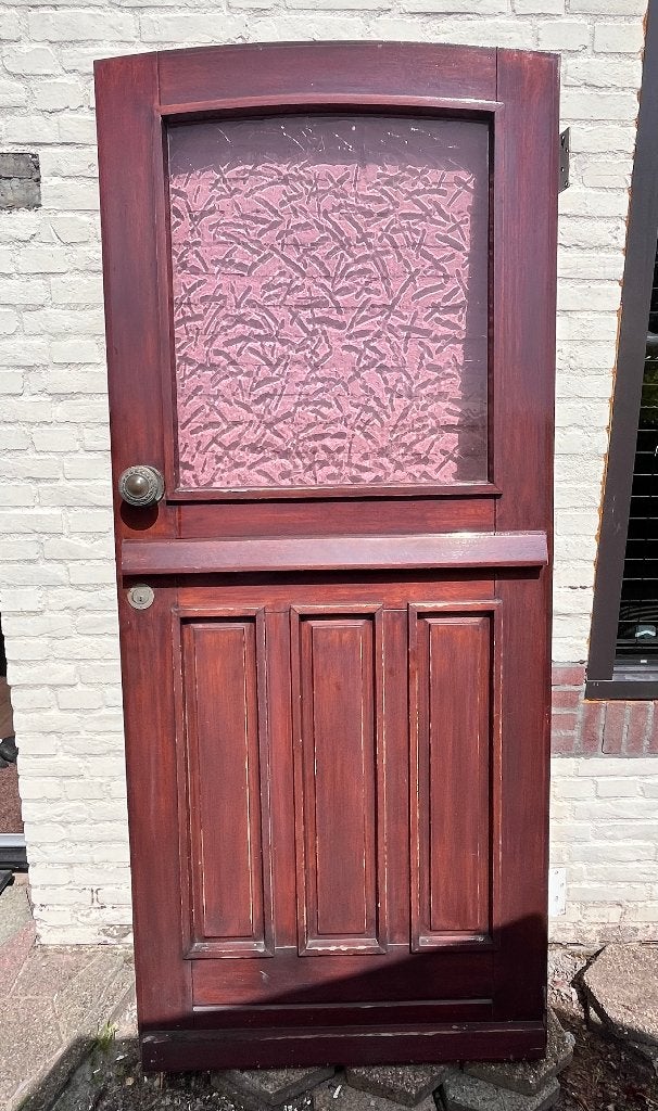 Hardhouten voordeur, Doe-het-zelf en Verbouw, Ophalen, Gebruikt, 80 tot 100 cm, Buitendeur