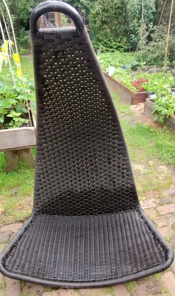 Heerlijke tuinstoel voor in de schaduw, hangend model, Tuin en Terras, Ophalen, Zo goed als nieuw, Kunststof